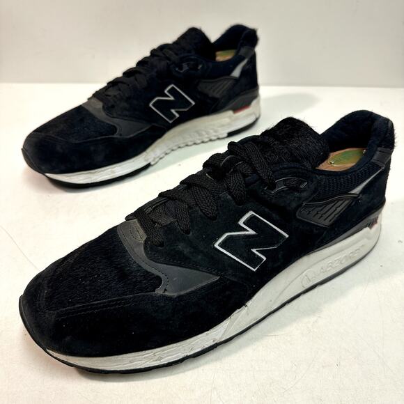 VERY GOOD New Balance 998 Pony Hair Black White M998TCB Made in USA Men\'s 11 main image 4